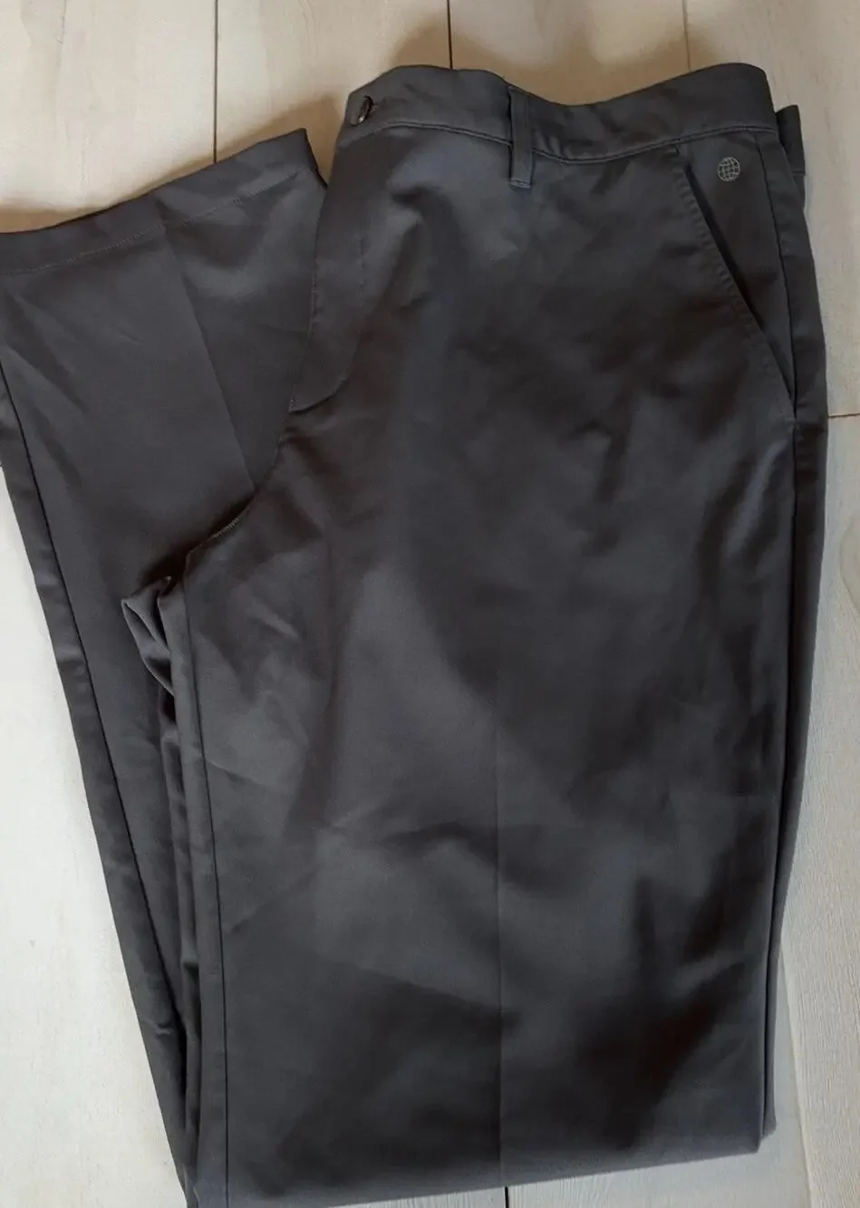 Adidas Golf Pants Mens 40x34 Gray Stretch Performance Khakis Chino HG8847